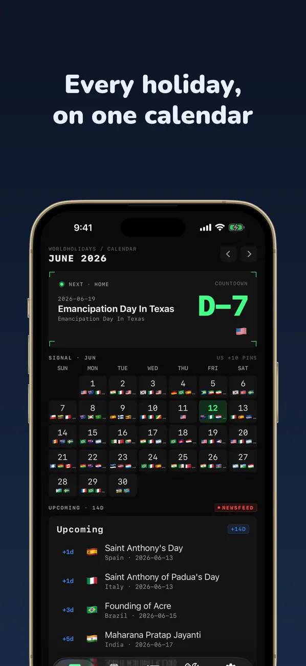 #2. World Holidays: 246 Nations (iOS) De: KeiK LLC