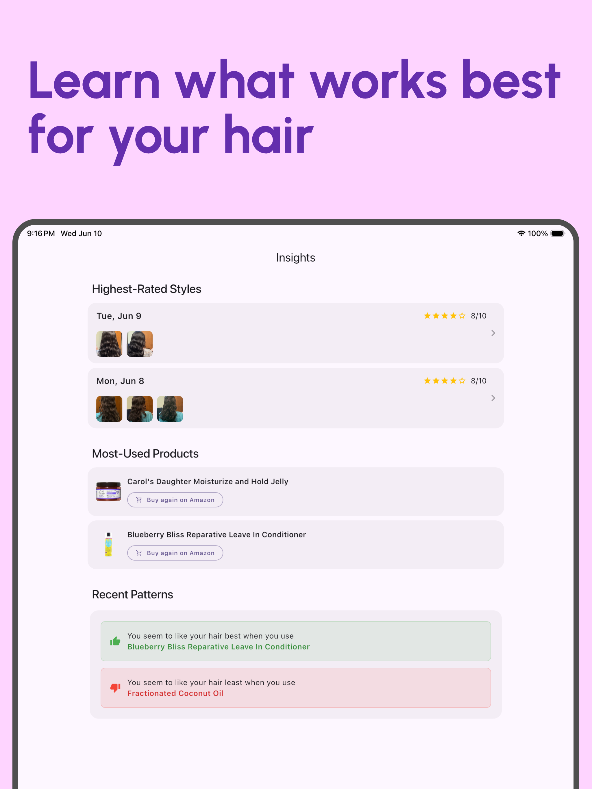 Curl Journal: Haircare Log screenshot 7