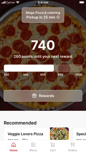 Mega Pizza & catering screenshot 1