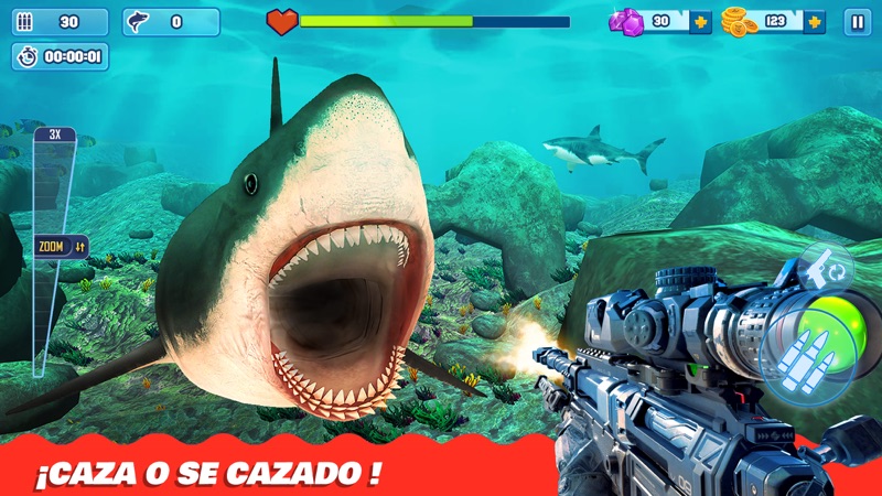 Juegos de caza de tiburones 3D screenshot 6