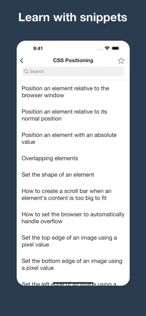 CSS editor, snippets, exercise screenshot 2