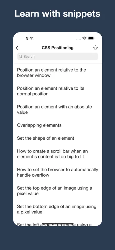 CSS editor, snippets, exercise screenshot 2 of 9