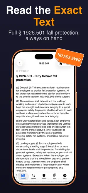 OSHA Reference screenshot 3