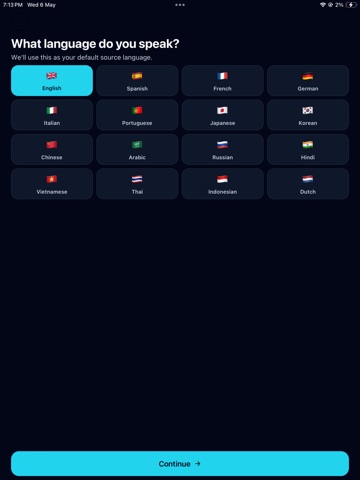 Nomad Translator - No Internet iPad screenshot