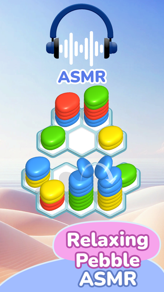 #3. Pebble Sort ASMR (iOS) 由: CYMPL Studios Private Limited