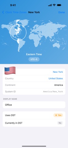 24h World Clock screenshot