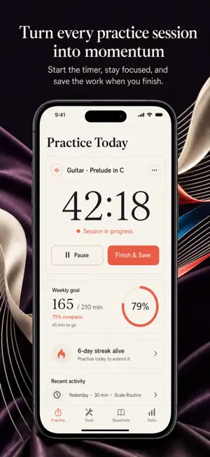 Music Practice Log & Tracker screenshot 1
