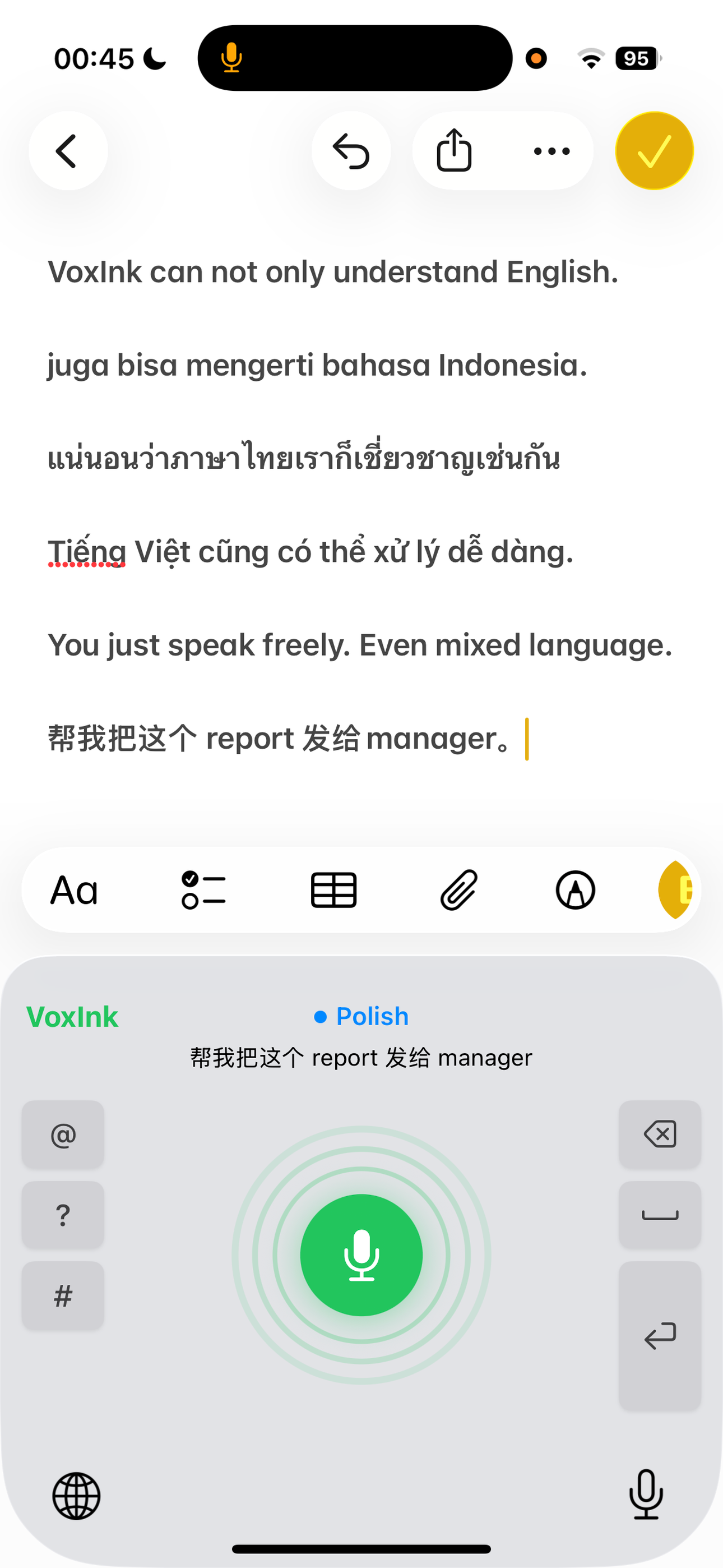 Voxink AI Translator Keyboard