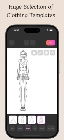 Fashion Sketch Clothing Design screenshot