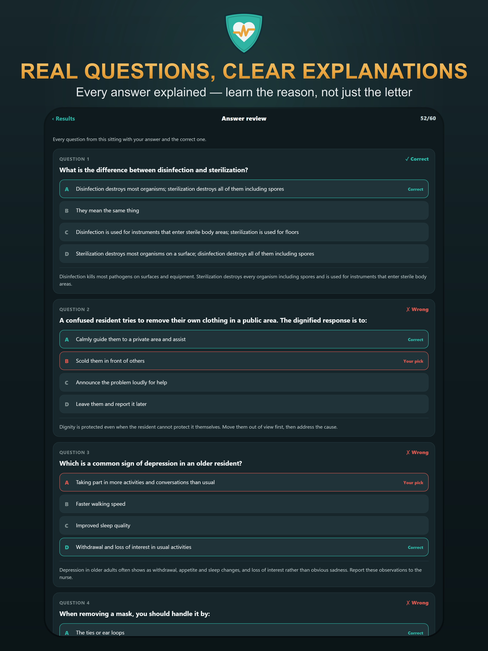 CNA Prep 2026: Practice Test screenshot 10
