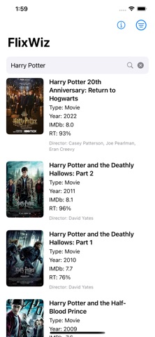 FlixWiz iPhone screenshot