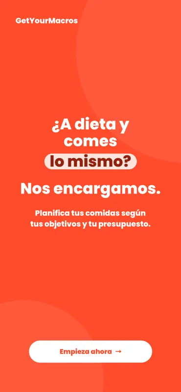 GetYourMacros: Dieta y Ahorro screenshot 1 of 6