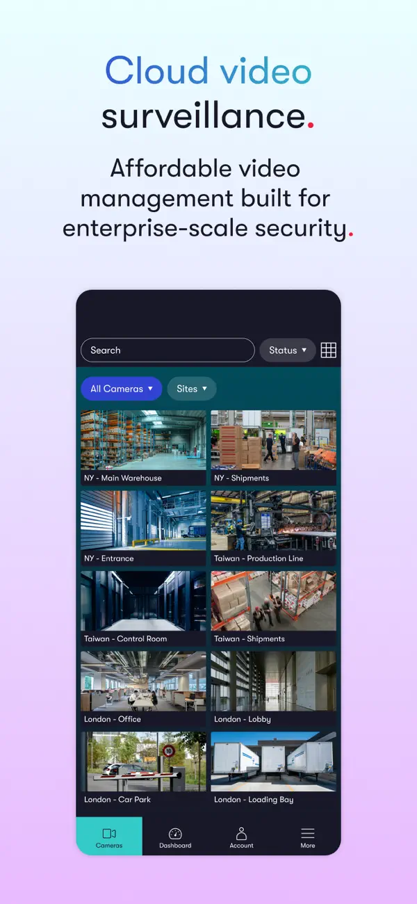 Screenshot #1 pour Videoloft: CCTV Camera Viewer