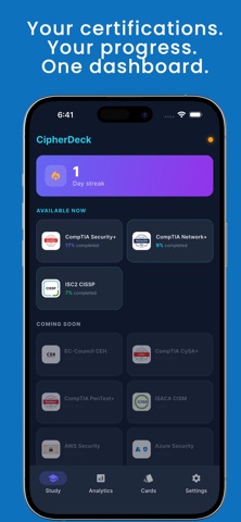 CipherDeck: Cyber Flashcards Screenshot 1 of 5