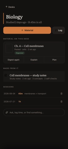 Oriora Study iPhone screenshot