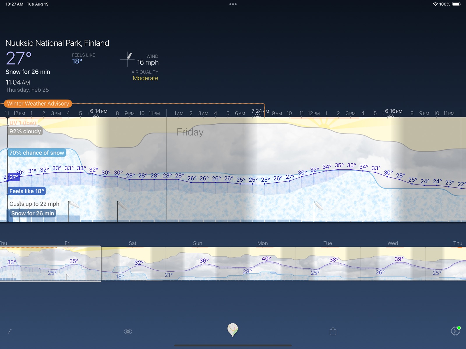Weather Strip ipad screenshot 2