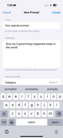 Key Prompt screenshot