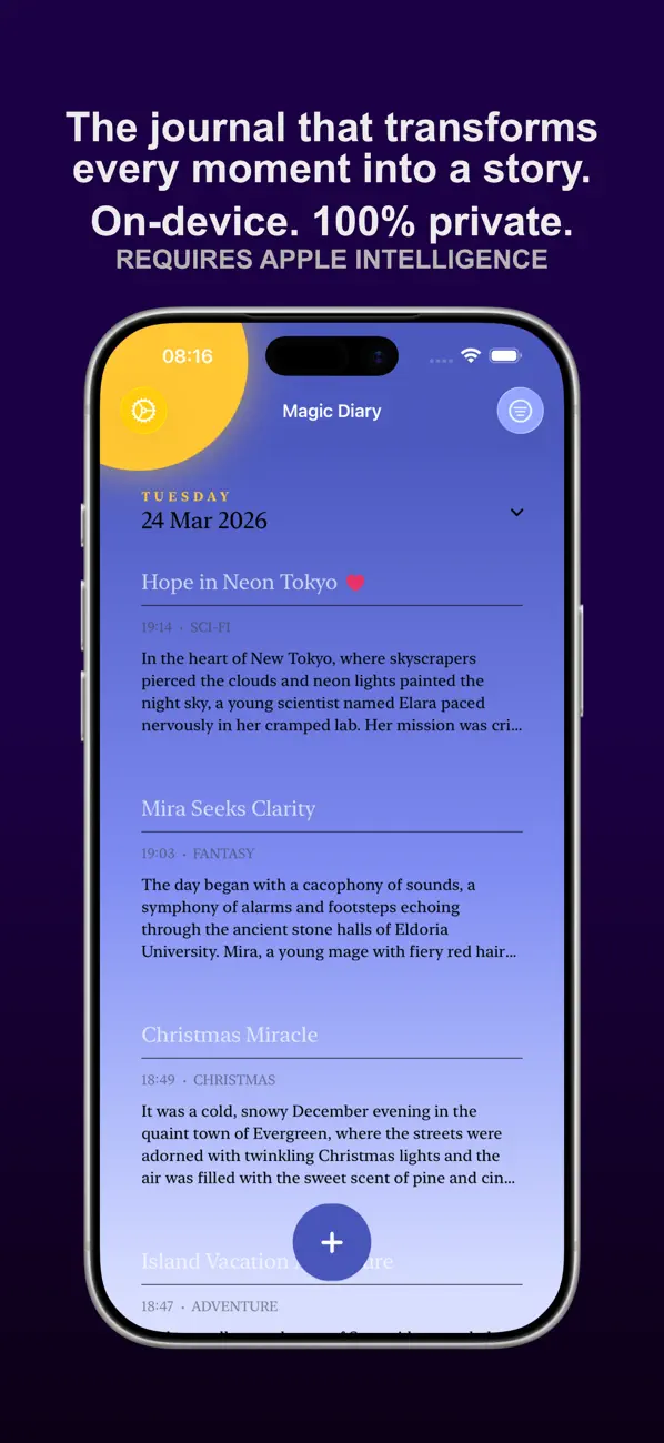 Magic Diary: AI Stories Screenshot 1
