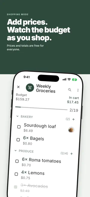 Tote: Grocery Shopping List screenshot 4
