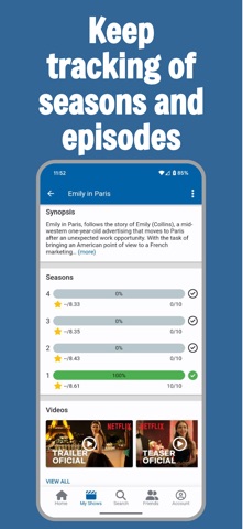 Series Database: TV Tracker iPhone screenshot