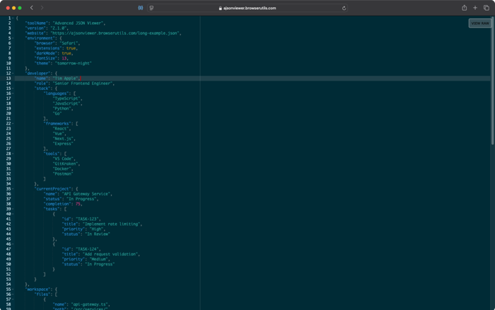Advanced JSON Viewer