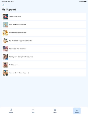 PTSD Coach iPad screenshot