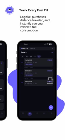 Karlog: Fuel & Mileage Tracker Screenshot 3 of 6