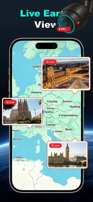 Live World Browser : GPS Map screenshot 1