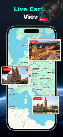 Live World Browser : GPS Map iPhone screenshot 1
