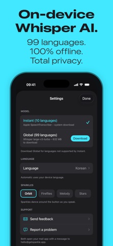 Sparkle: AI Dictation Keyboard screenshot