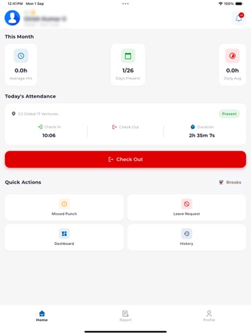 Attendix iPad screenshot