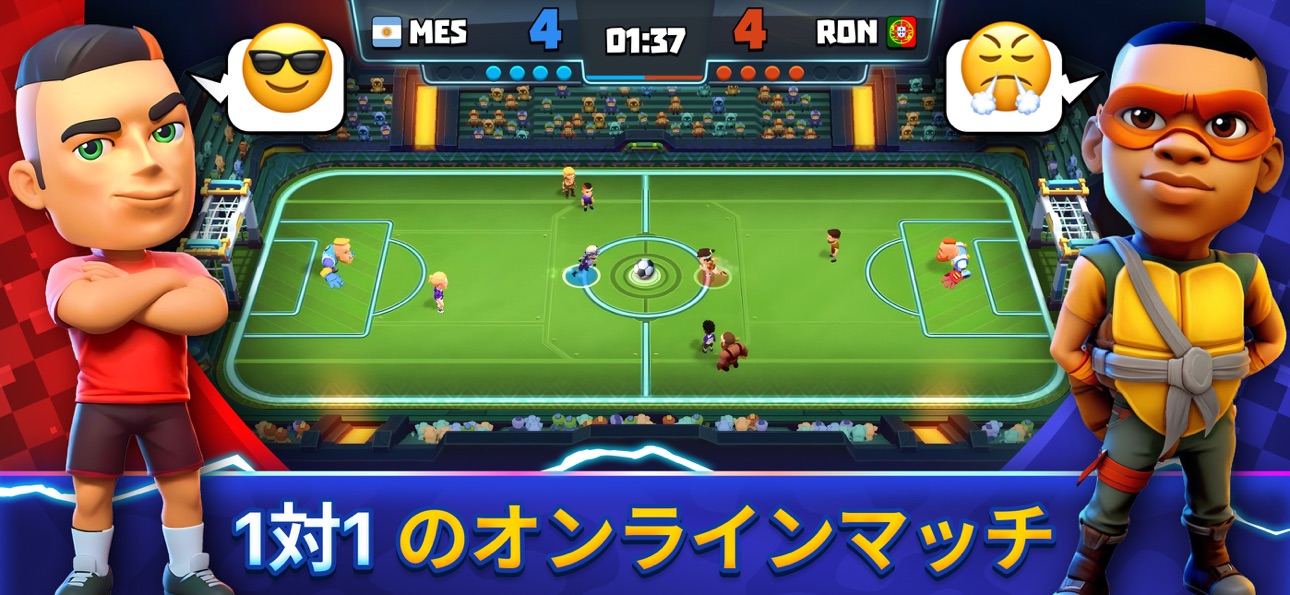 Goal Battle - Soccer Games iOS Mod IPA screenshot 1 - iOS game interface