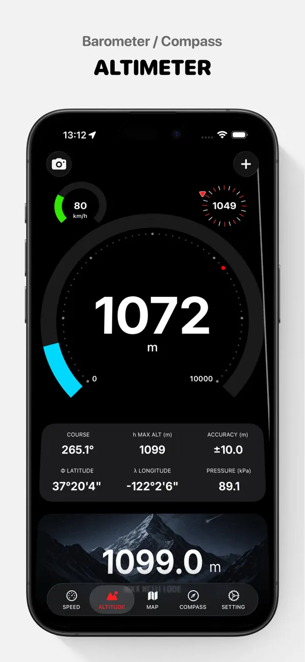 Screenshot #2 pour Speedometer by GPS