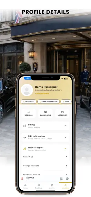 Browns Chauffeurs screenshot 2