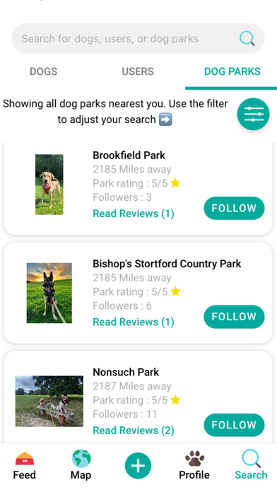 DogPack: Dog Parks & Services Screenshot