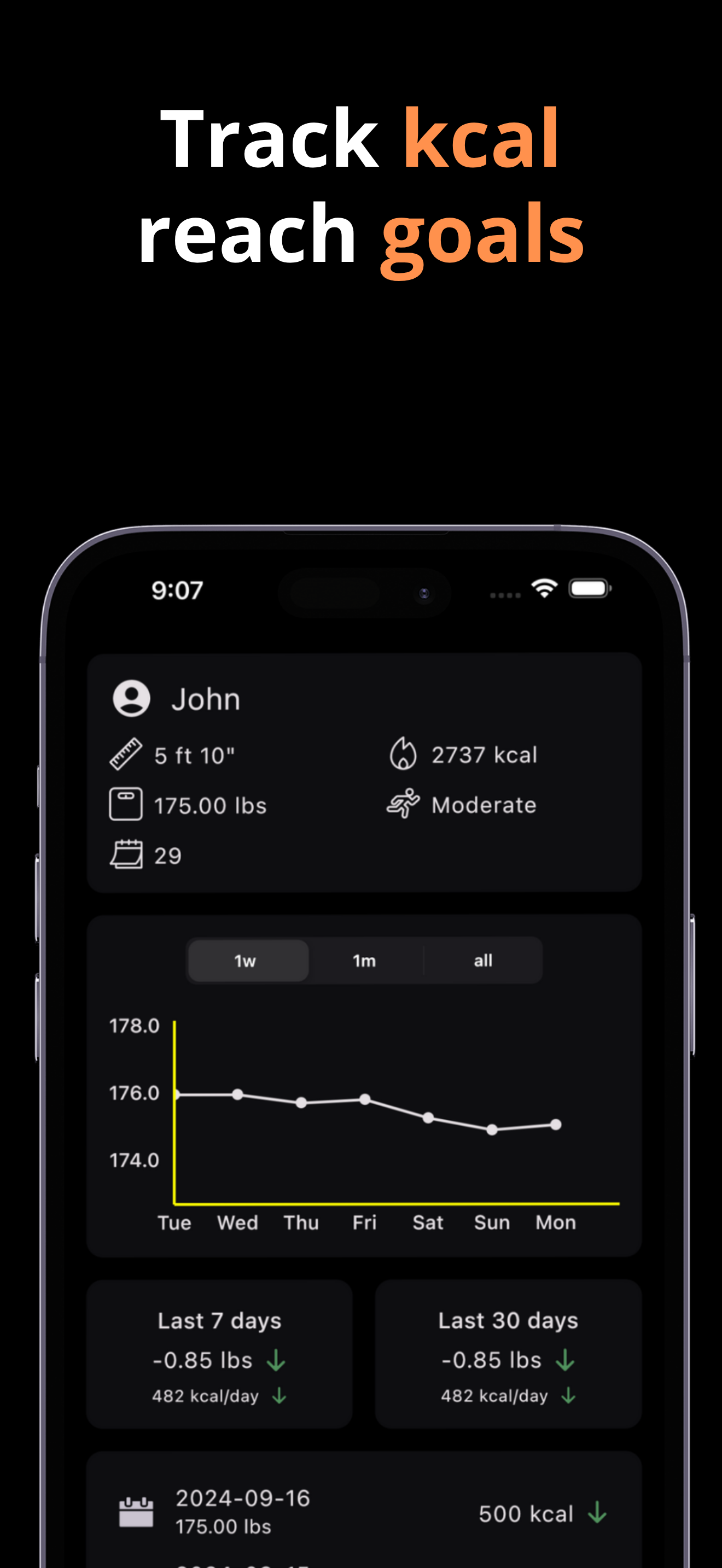 Calorie Intake Tracker