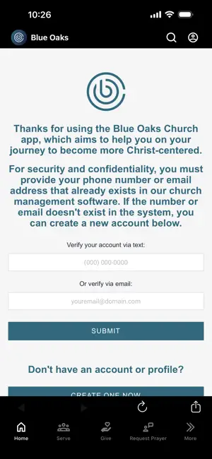 Blue Oaks Church screenshot 1