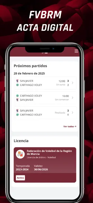 Federación Voleibol RMurcia screenshot 1