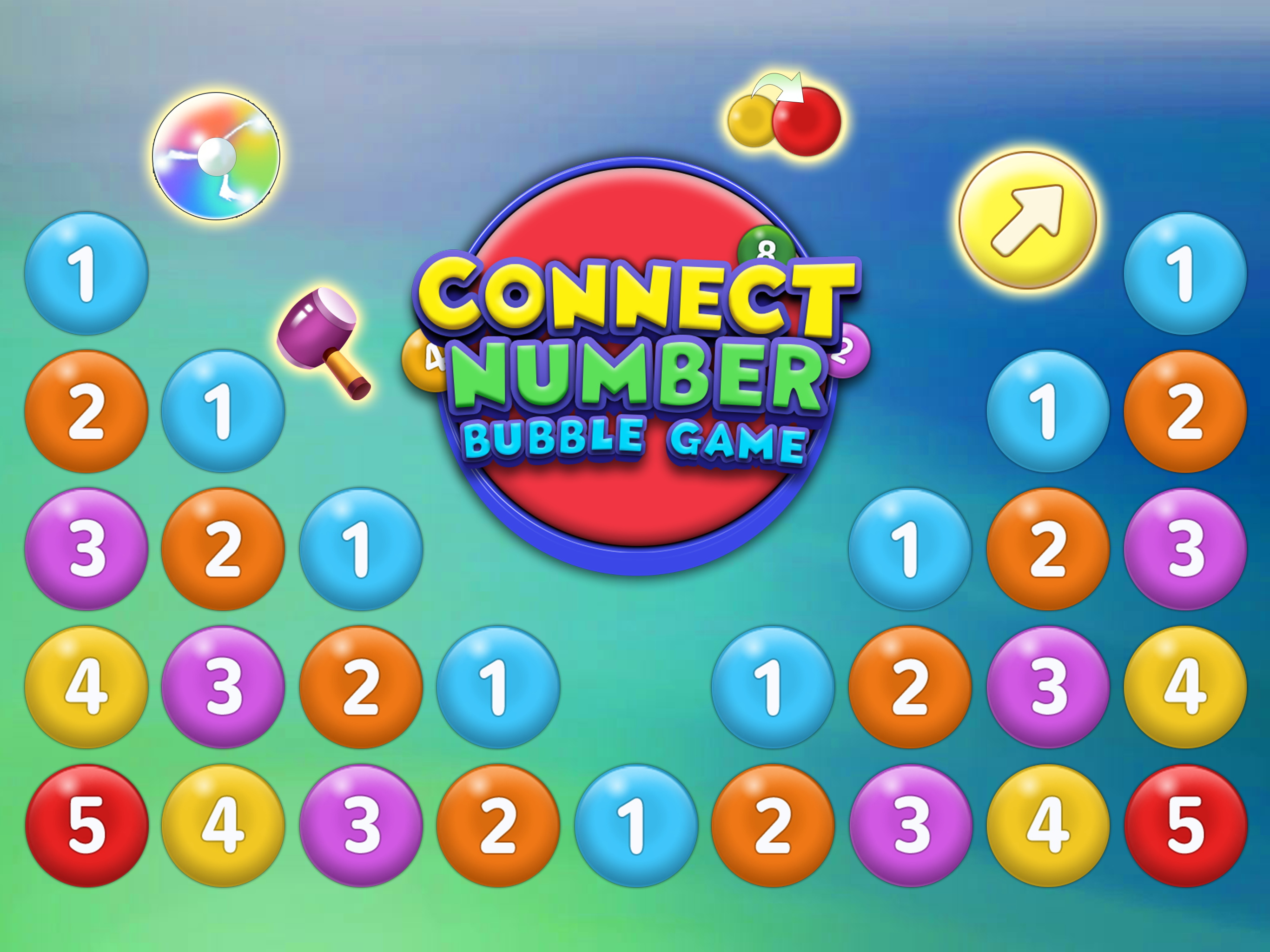 Connect Number - Bubble Game