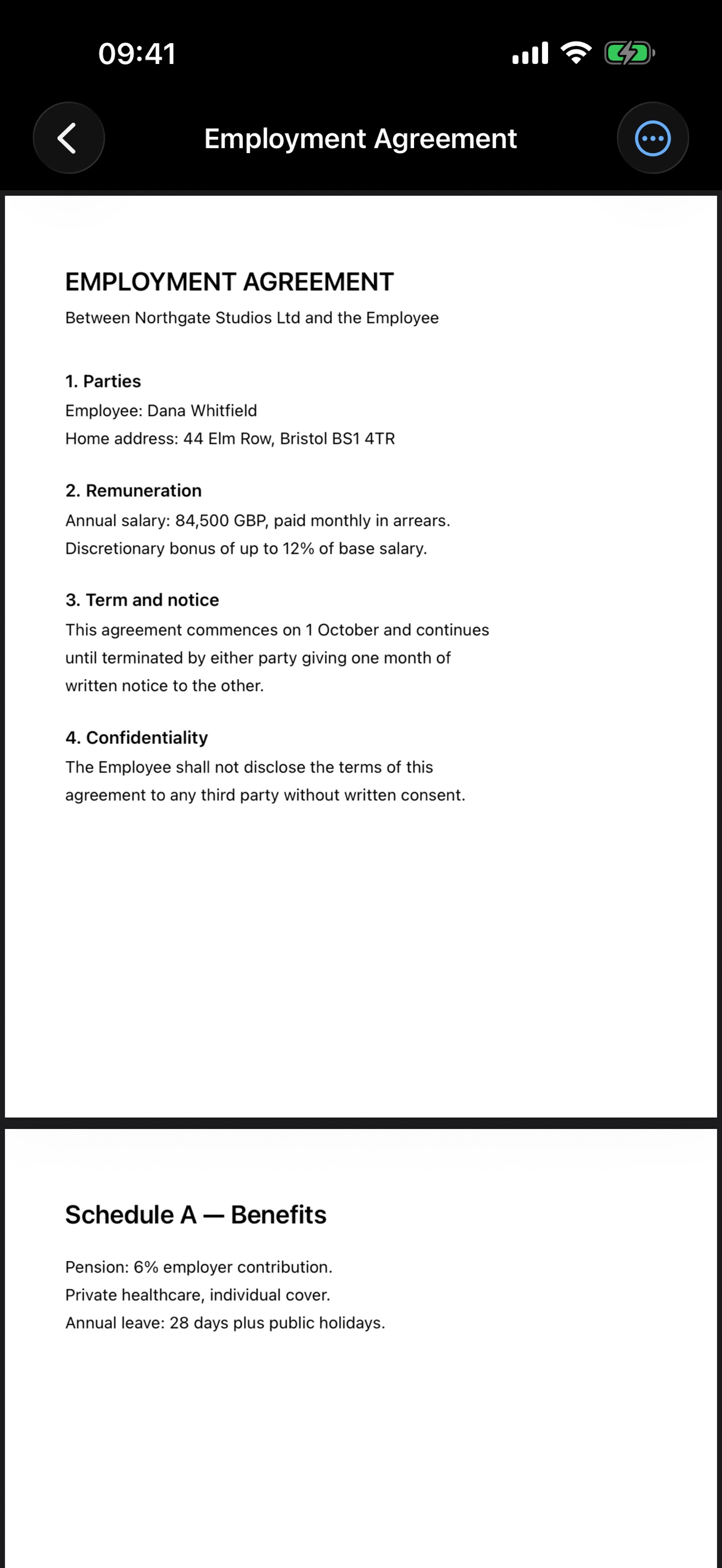 Screenshot 2 of Clean Sheet PDF