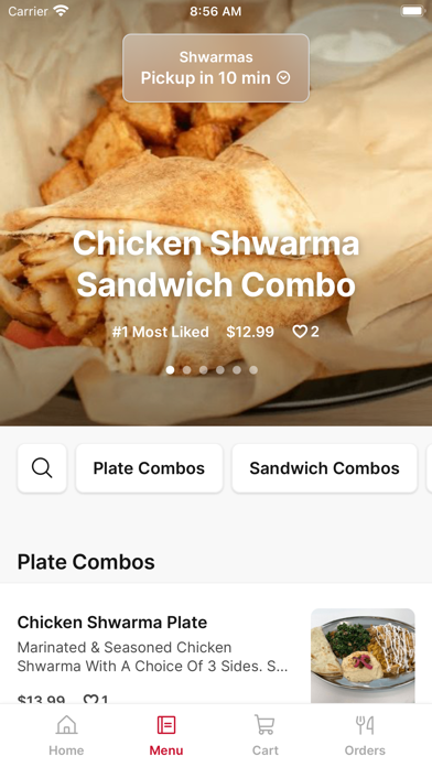 Shwarmas LA iPhone screenshot 2 - Food & Drink app