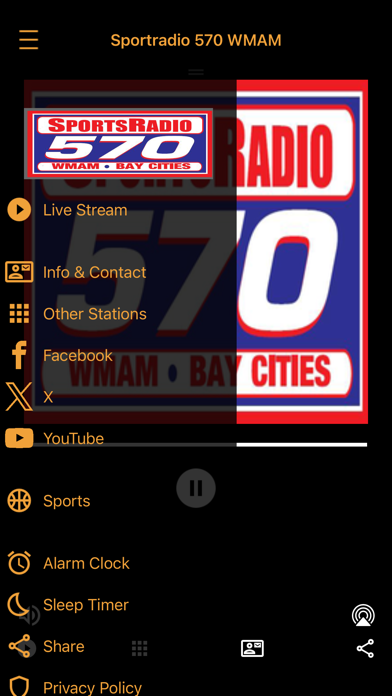 Sportsradio 570 WMAM Screenshot