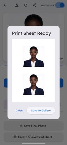 VisageID Passport photo Maker screenshot