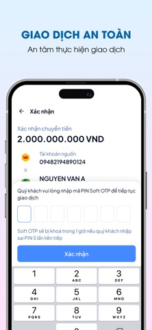 Vietbank DigiBiz iPhone screenshot