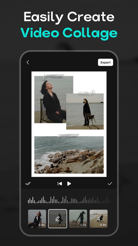 #2. Reels Editor, AI Video: inMelo (iOS) Przez: APPBYTE PTE. LTD.