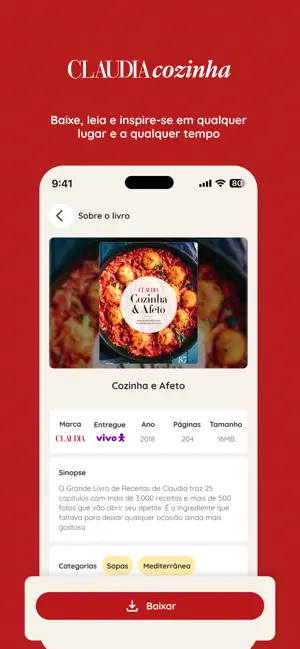 Claudia Cozinha Receitas iPhone screenshot 3