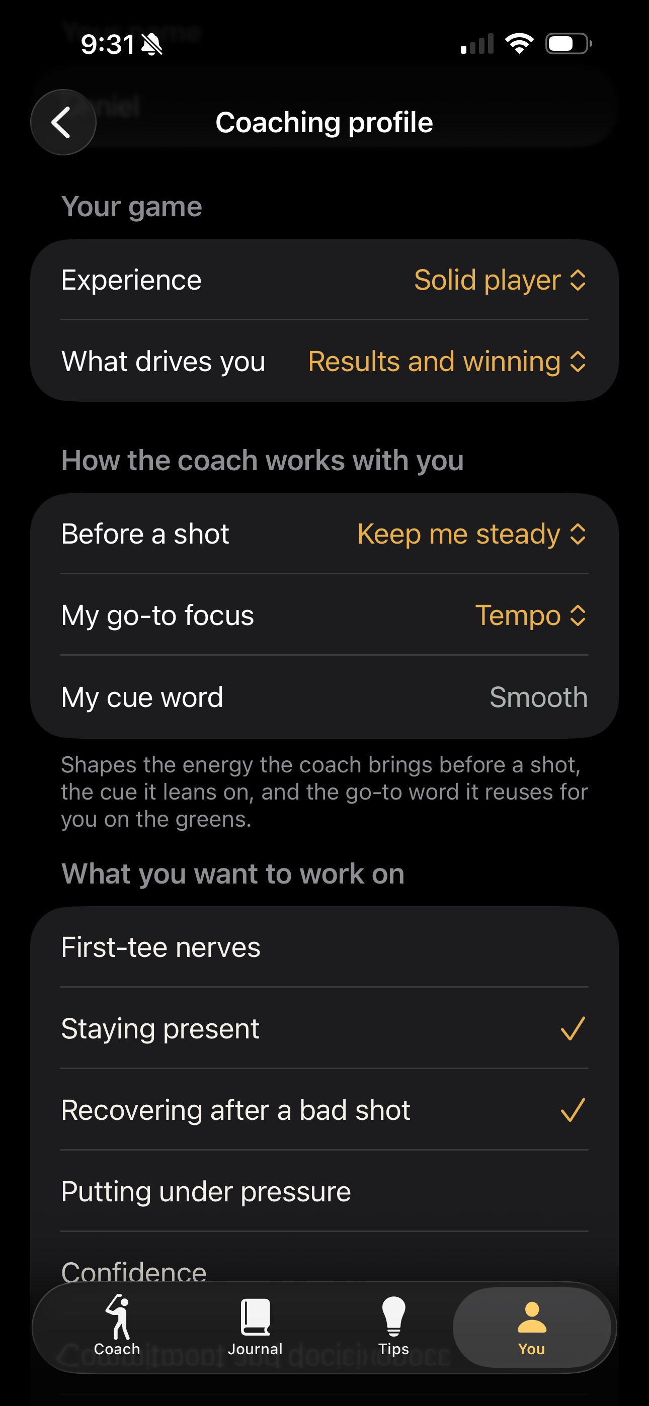 Release: Golf Mental Game screenshot 7