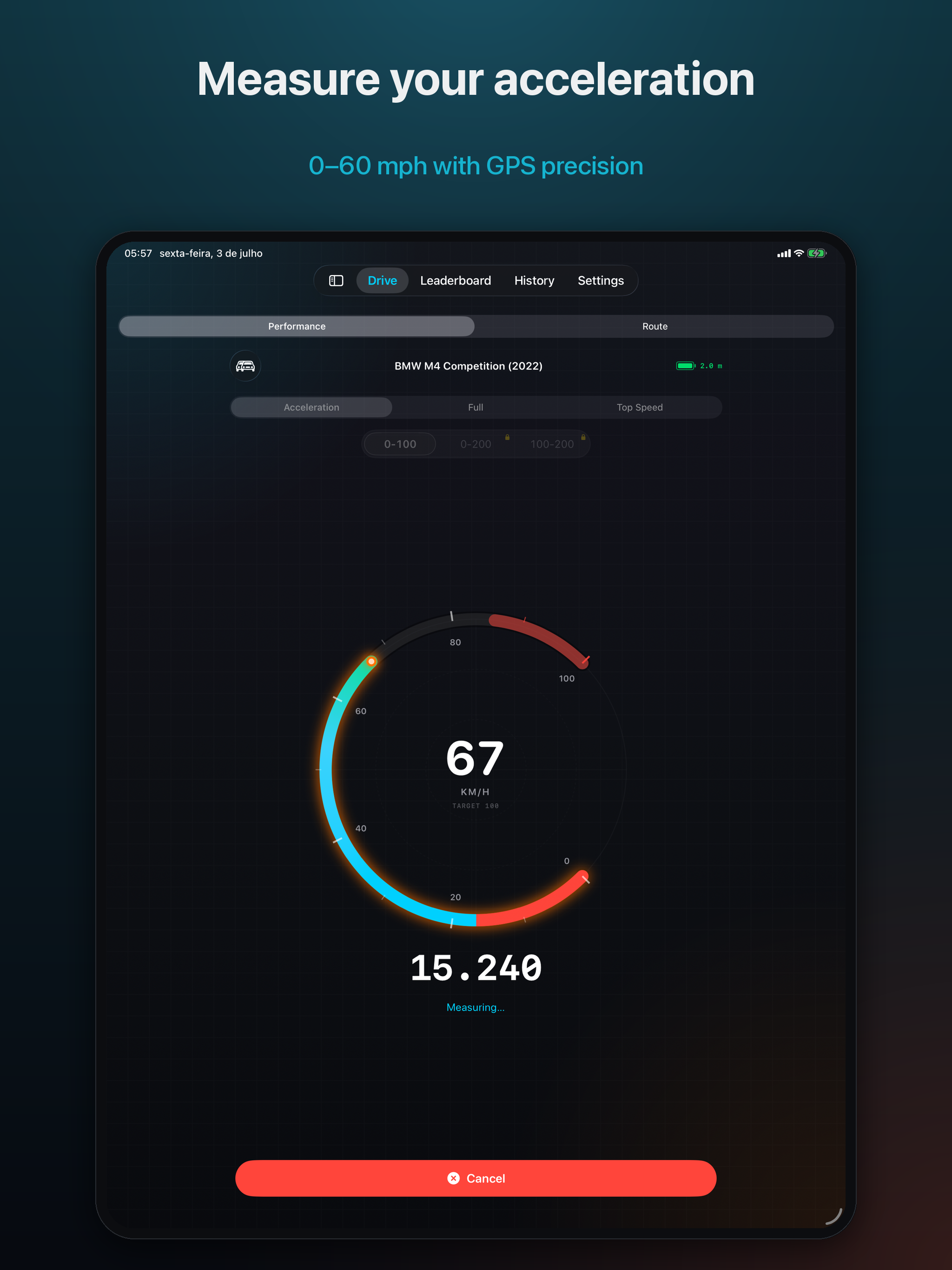 Revvo: 0-100 Accelerometer screenshot 9