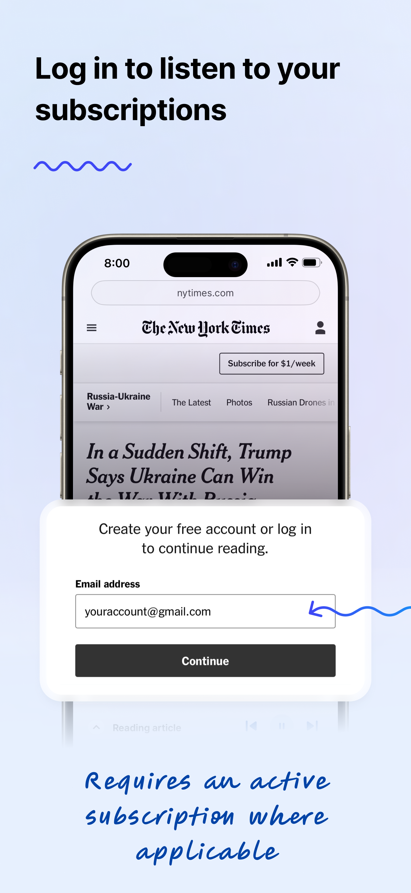 Little Birdie: Text to Speech