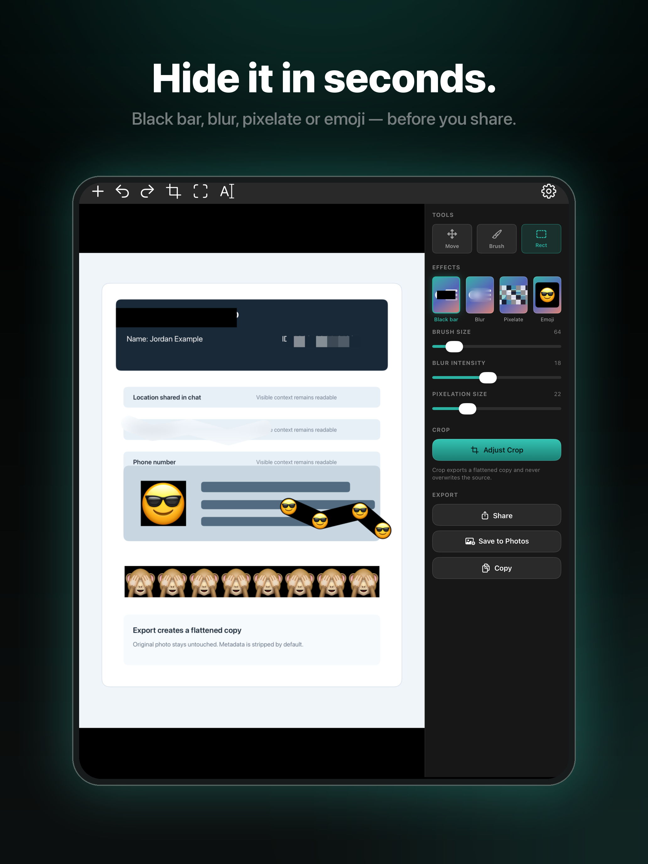 Veil: Censor & Blur Photos screenshot 6